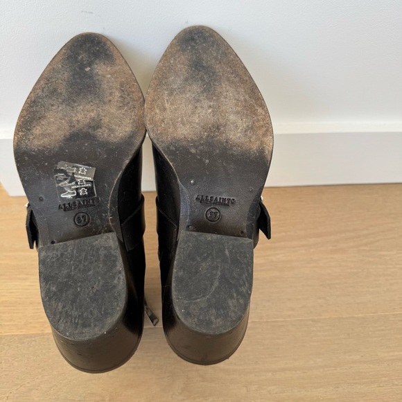 SOLD ALL SAINTS  Leather Ankle Lace up Boots - Picture 6 of 7